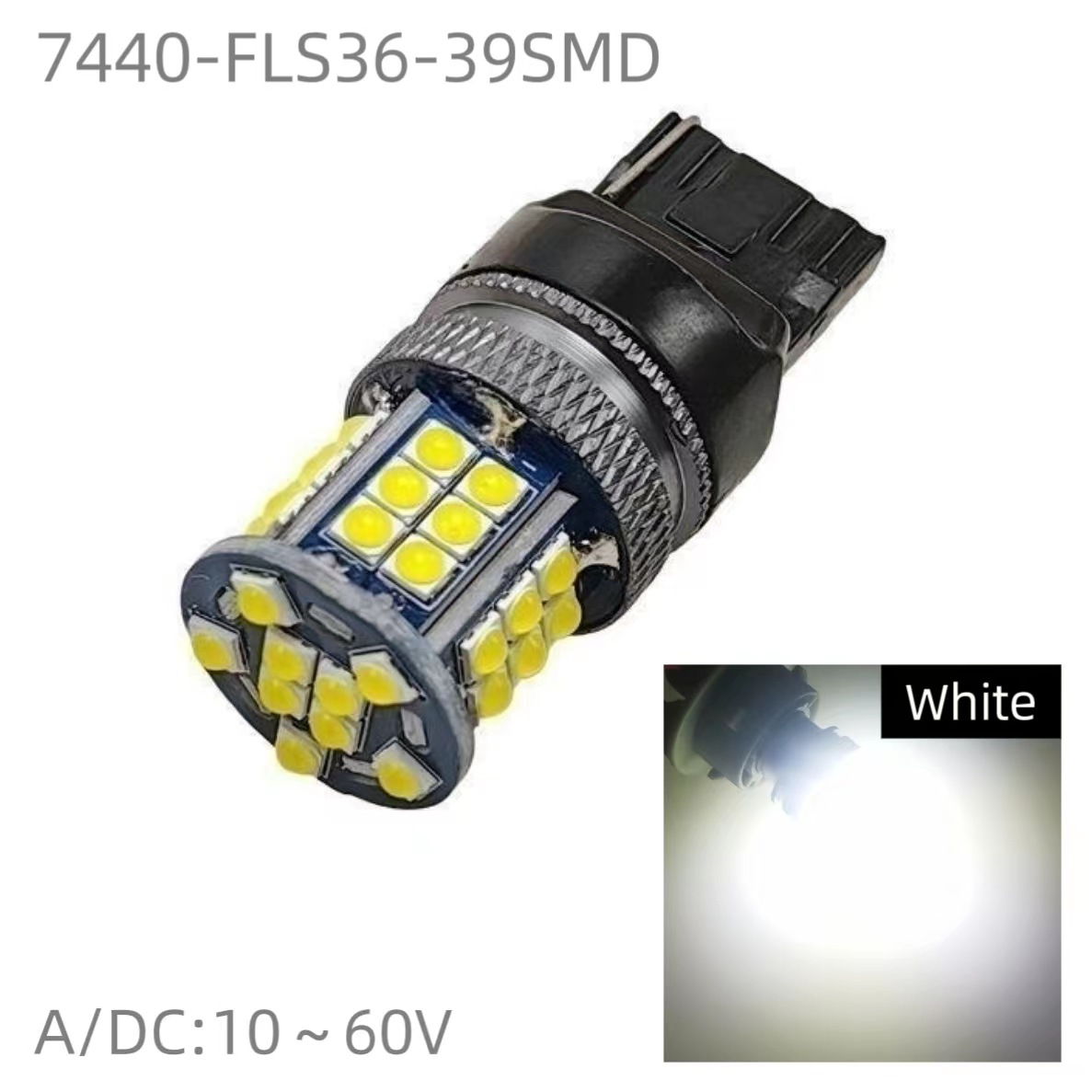 Nueva luz LED BA15S luz reversa del coche BAY15D 3030 luz de freno 39SMD luz de la motocicleta