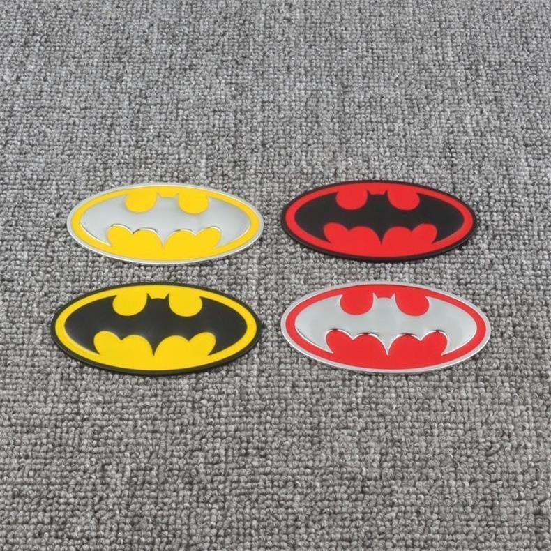 Car personalized emblem Batman 3D metal modified car sticker body decoration sticker tail emblem side emblem scratch cover sticker