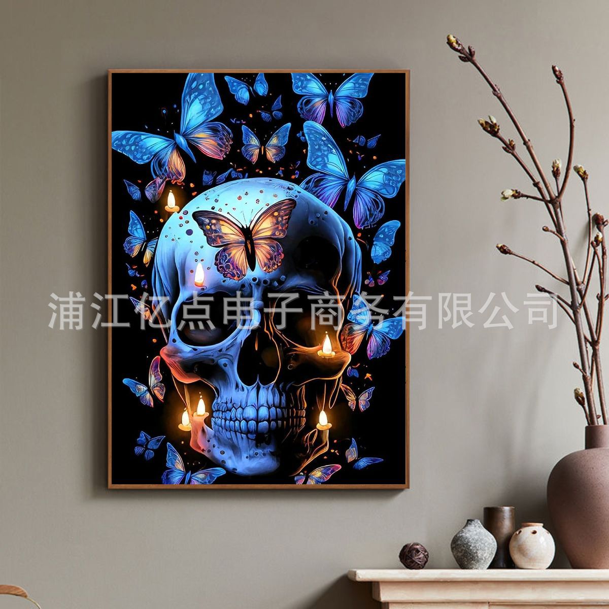 Nueva pintura de diamante 5D transfronteriza con marco DIY hecho a mano pegajoso diamante pintura sala de estar pintura decorativa punto diamante pintura fábrica al por mayor