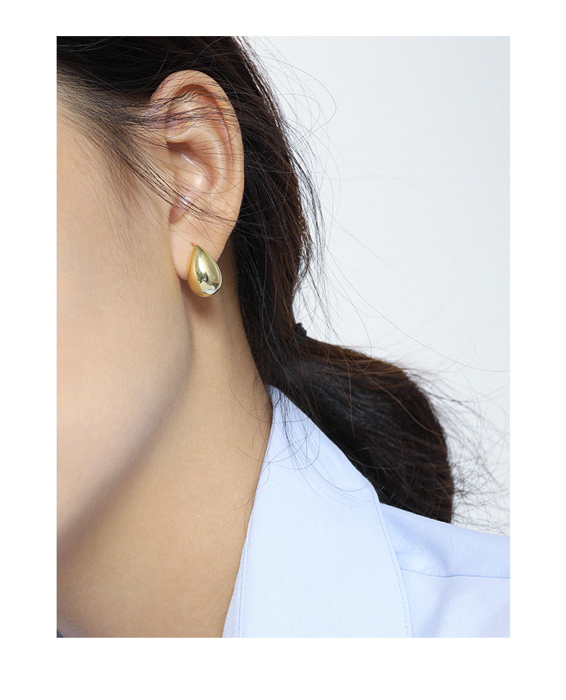 Holiday Occasion 925 Sterling Silver Material 1 Pair 925 Sterling Silver Water Droplets Earrings