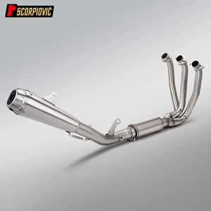 Cfmoto 675Sr üçün Motosiklet Qaz Borusu Dəsti, Paslanmayan Polad İkili Çıxışlı Ön və Arxa Dəst