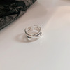 Tide, small design fashionable ring, advanced accessory, light luxury style, high-quality style, on index finger