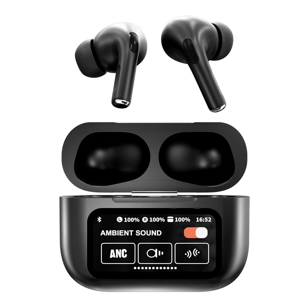 Transfronterizo A9pro pantalla de alta definición tipo táctil con ruido reducido APP auriculares Bluetooth inalámbricos larga línea de suministro de fábrica