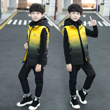 男童冬装棉衣马甲儿童韩版棉服中大童加厚背心外套男孩马甲潮上衣