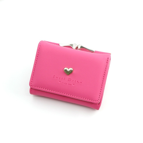 New women's wallet fashionable women's short tri-fold wallet clutch bag coin purse card bag factory direct wholesale