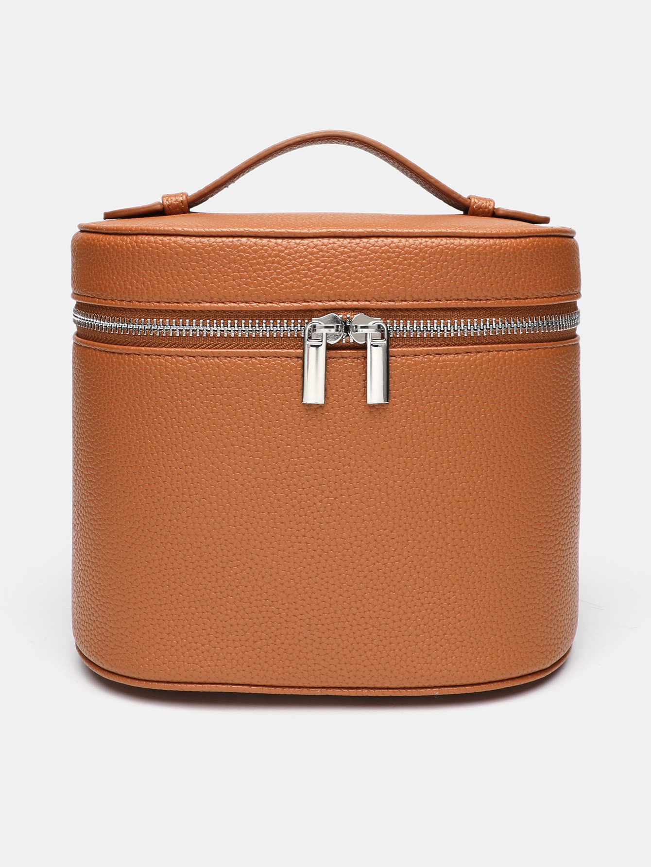 Bolsa de maquillaje portátil de viaje portátil de alto valor de visualización simple de color sólido de dopamina