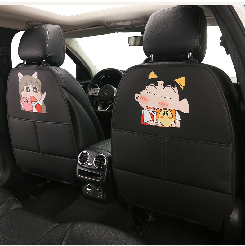 Car Seat Back Anti-Kick Pad, Children's Cartoon Protective Pad, Anti-Dirt Protective Pad for Car Interior, Rear Seat Anti-Kick and Anti-Wear Pad