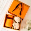 Emma Orange Cup towel bear boutique gift box