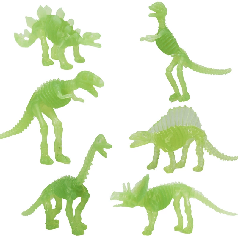 Археология 12 Динозавр Светящийся Скелет Динозавр Скелет Моделирование Мягкая Модель Игрушки Динозавра Оптовая