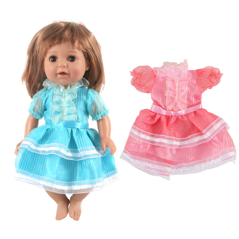 Fábrica directa moda 36cm vinilo simulación muñeca ropa 14 pulgadas niños y niñas ropa transfronteriza exclusiva