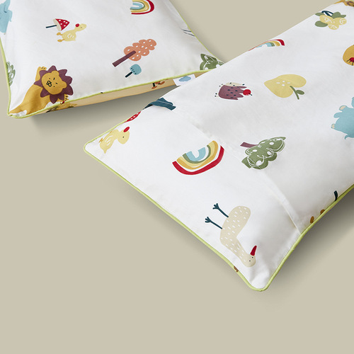 Cross-border long-staple cotton pillowcase children's category A quality-inspected 60-count satin comfortable pillowcase wholesale can be shipped on behalf of