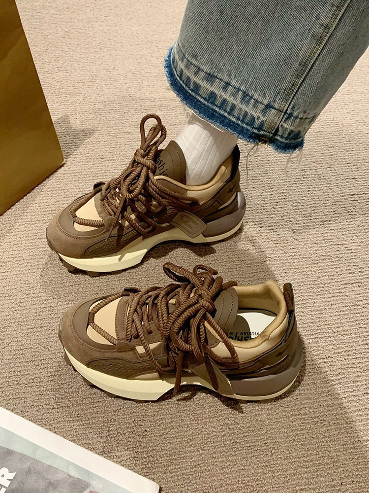 Versatile Women's Dad Running Shoes With Thick Soles And Comfort_voghion.com