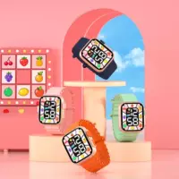 Новый стиль лотереи игровой сети электронных часов красный ностальгический студент декомпрессионный будильник многофункциональный светящийся жребий часы оптом
