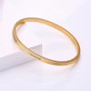 Advanced brand fashionable gold bracelet stainless steel, does not fade, simple and elegant design, high-quality style