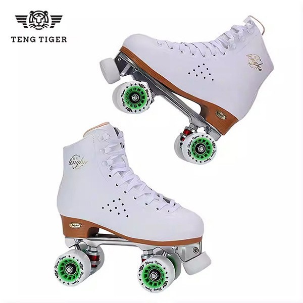 TENGTIGER/Tenghu double-row roller skates adult four-wheel skates professional aluminum alloy base breathable
