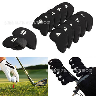 Simple golf club cover 10 club protective cover printed digital iron cover multi-color optional