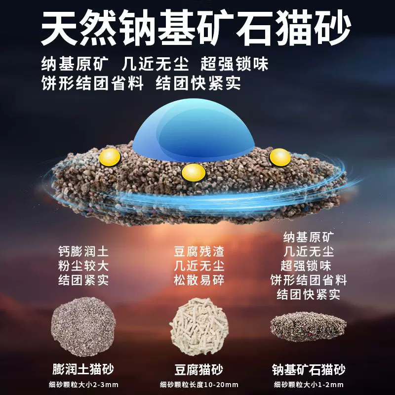 纳基矿砂猫砂活性炭除臭矿石膨润土猫砂5斤20斤猫沙一件批发厂