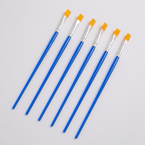 Blue Rod Nylon Hair Plastic Digital Oil Painting Outline Pen Watercolor Acrylic Painting Art Supplies Direct Supply Wholesale