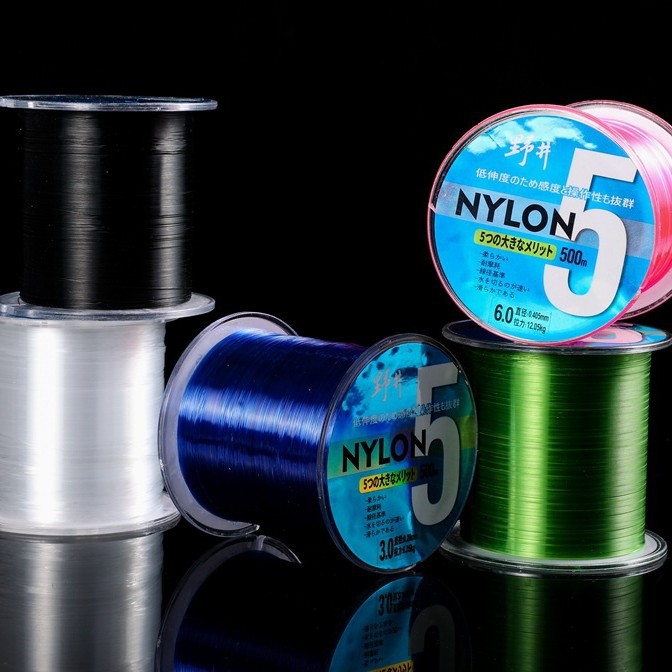 En stock suministro de pozo salvaje 500 m línea de nylon suave tirón fuerte resistente al desgaste rápido línea de caña de mar línea de pesca
