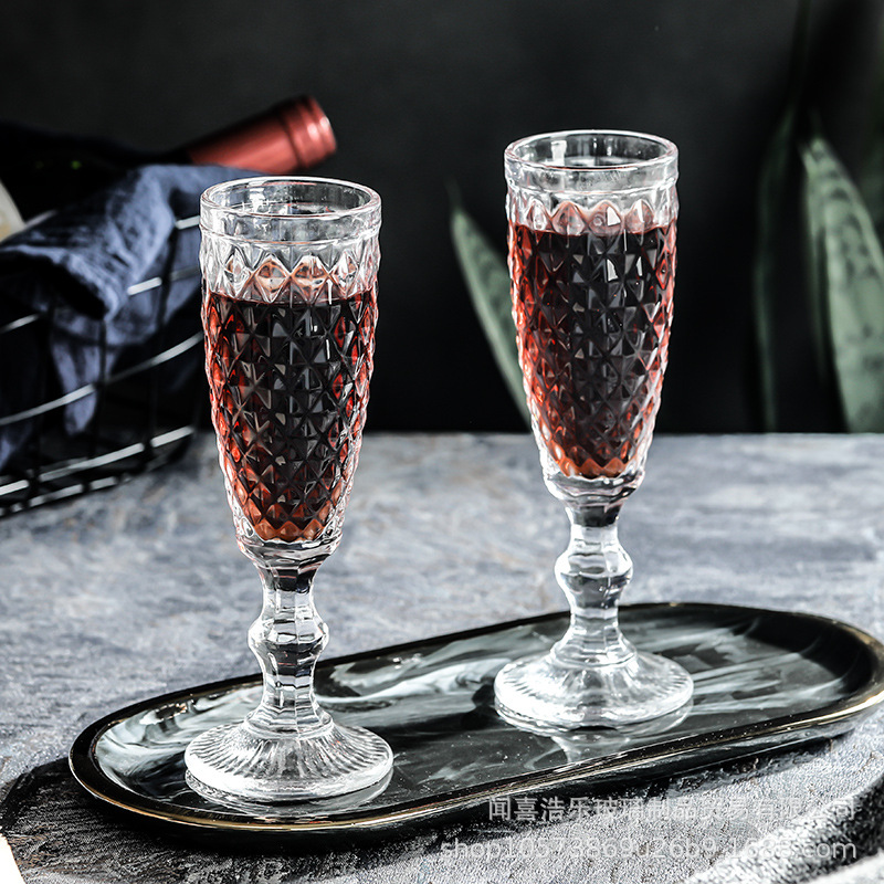 Hotel al por mayor color de diamante de color primario tazas de vinos de vino tinto tazas de jugo tazas de vinos