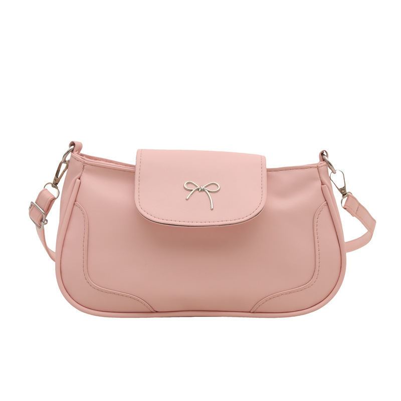 Bolsa de viaje retro para mujeres 2025, nueva moda, bolso de brazo de arco de moda, bolso de brazo elegante y dulce.