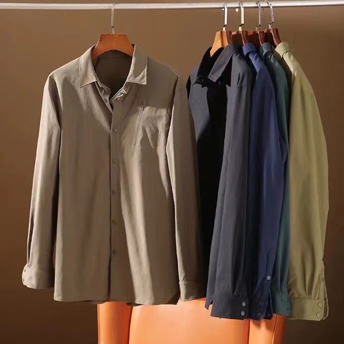 The Same Style as Tsutaya! Replacement Men's Spring Outdoor Stereo Tailoring Casual Functional Long-Sleeved Shirt Trendy Shirt Jacket