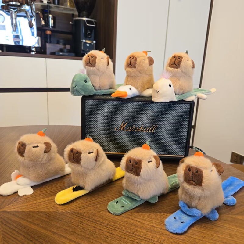 かわいいカピバラスナップサークルぬいぐるみ人形ブレスレットバッグペンダントキーホルダー布人形人形|undefined