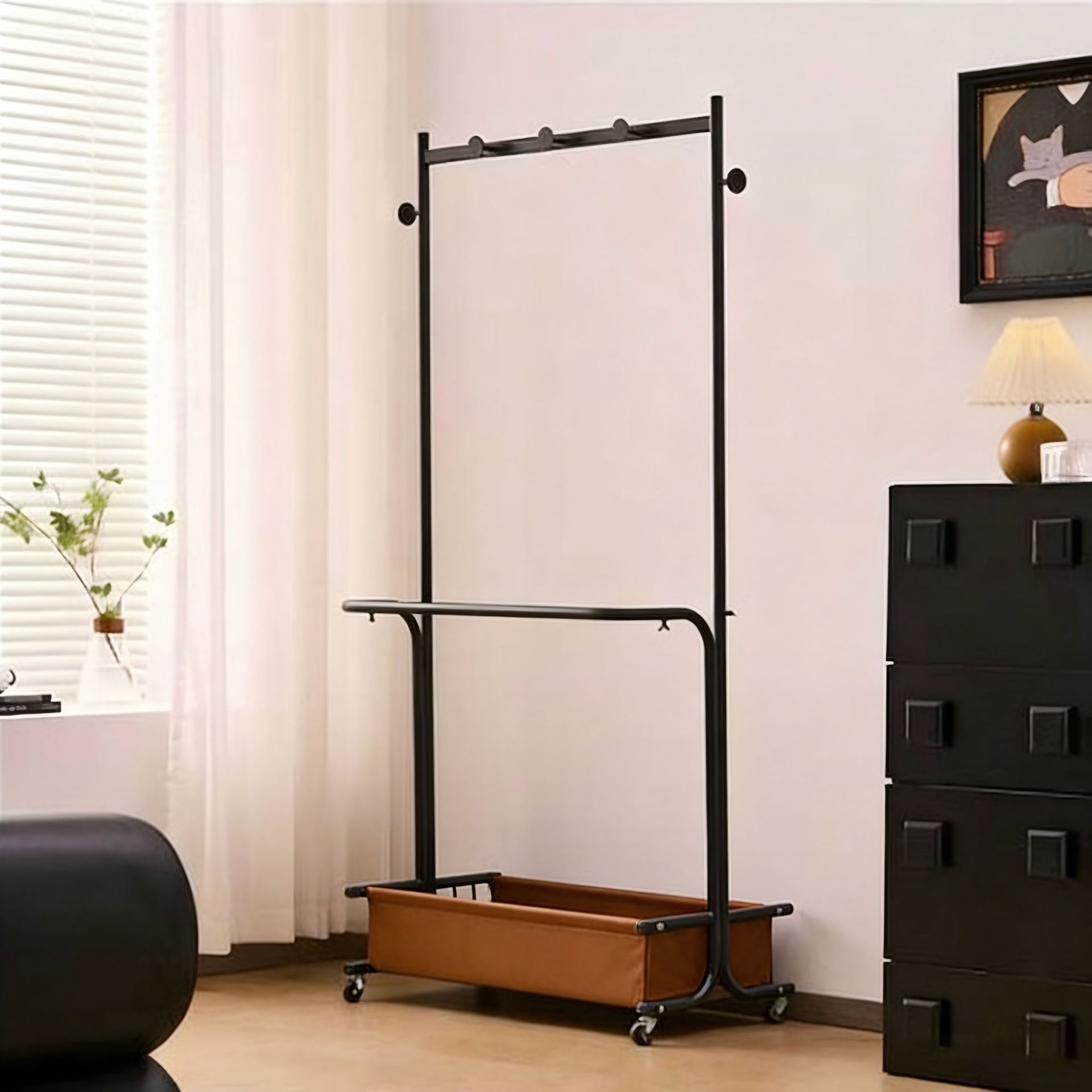 검정+브라운 카드 가죽 60CM