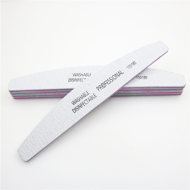 AliExpress especial para manicura de 5 piezas medio mes Archivo de uñas profesional 100/180 conformación tira de lijado