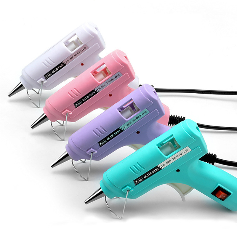 7mm小型多色热熔胶枪家用手工DIY20W/40W