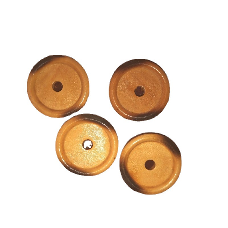 天台维娅厂家直销两眼四眼木质彩色木头纽扣木制圆形钮扣子工艺品