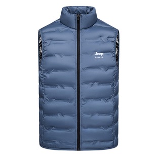 JEEPSPIRIT new autumn and winter men's down vest graphene hot stand collar lightweight down jacket men