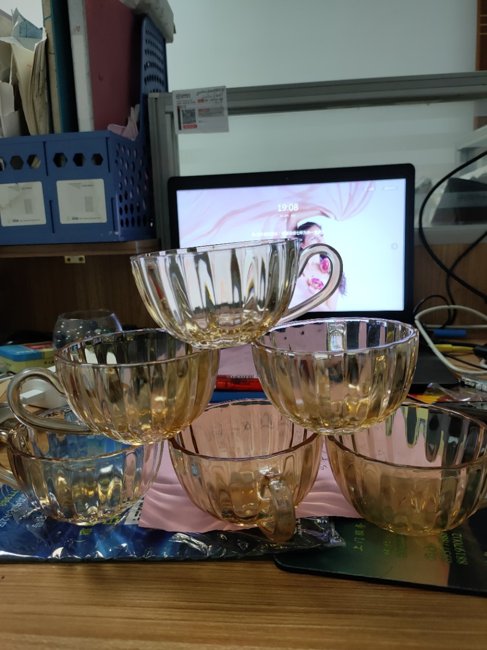 創意家居用品花茶小杯 冰泣淋杯 女生喜歡熱銷辦公咖啡玻璃杯