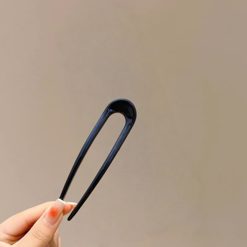 Temperamento en forma de U pinzas de pelo japonesas y coreanas 2025 nuevo simple pinzas de cabello de cabeza de cabeza de bola de cabeza de cabello de cabello