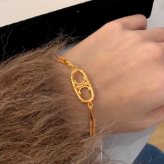 CELI金色凯旋门双层手链女轻奢小众精致2025年新款手镯气质手饰品