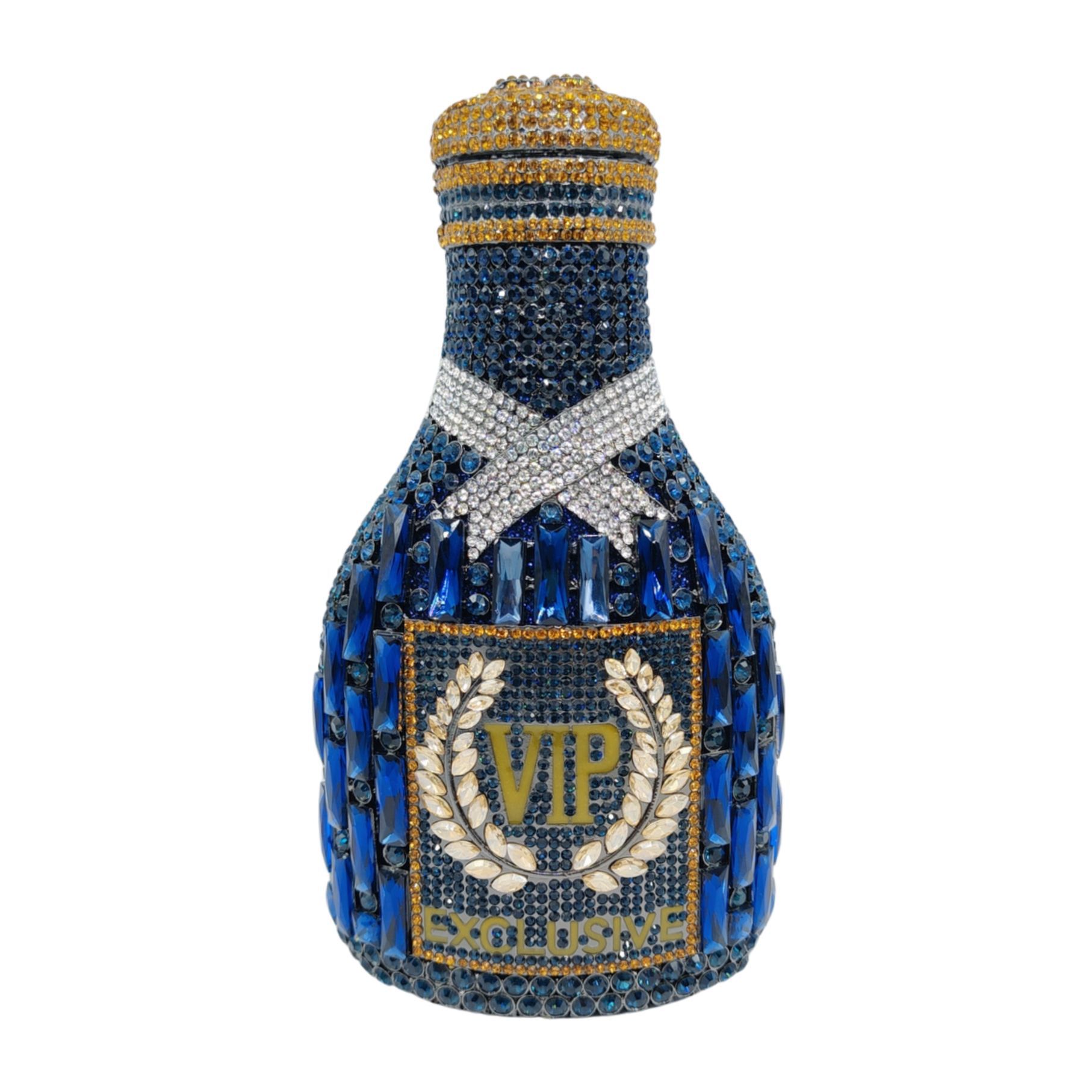 Bottlecrystalbag botella de champán transfronteriza diamantes bolsas de fiesta de diamantes bolsas de mujer brillante duro