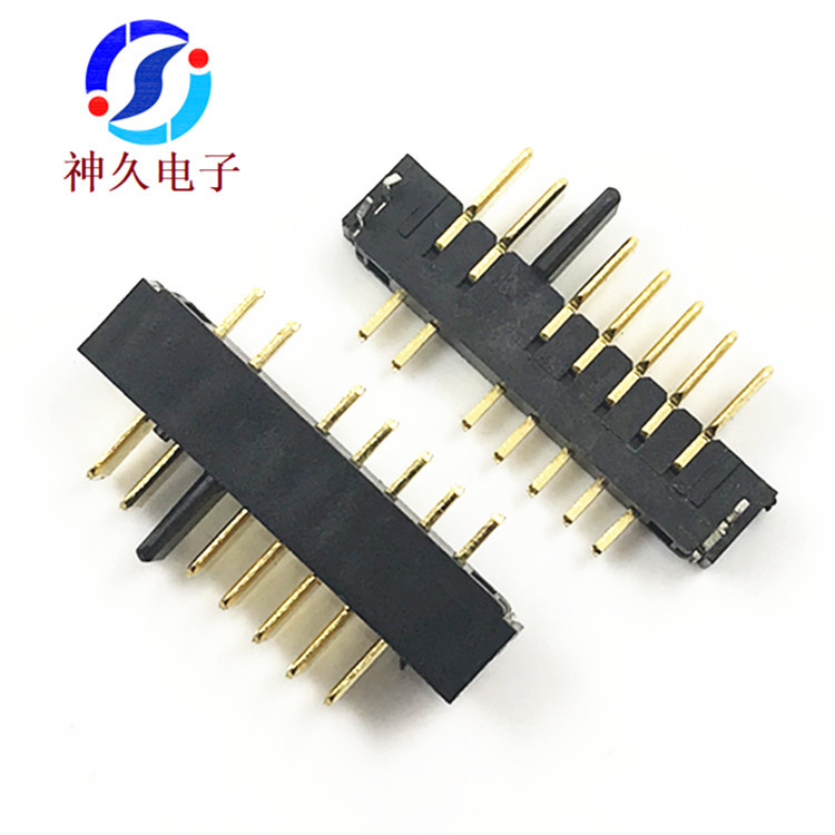 神久牌A03M-7P防呆笔记本电池连接器180度直插针长3.0mm电池母座