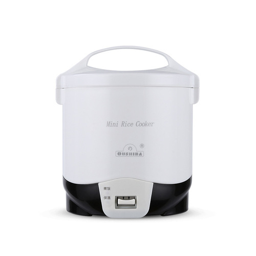 Cross-border distribution car rice cooker 24V suitable black and white simple electric pot self-driving tour mini hot pot