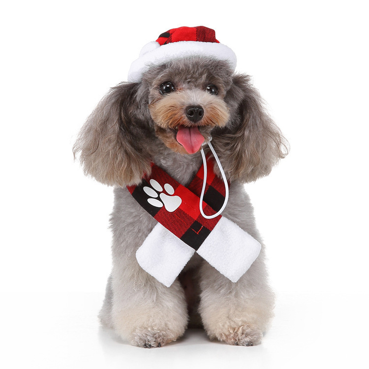 Stylish Pet Scarf For Dogs And Cats Adjustable Neck Warmer_voghion.com