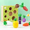 Carrot realistic fruit wooden toy, early education, 0-3 years, Birthday gift