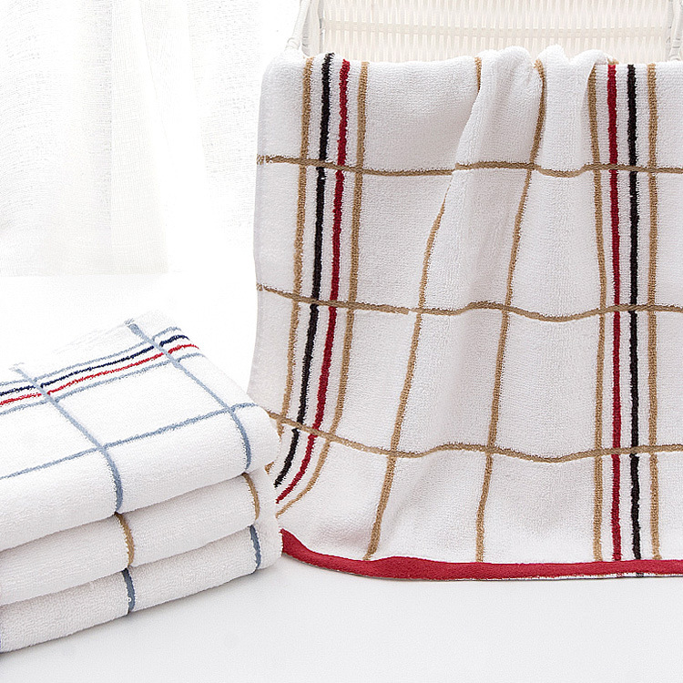 Jialiya Towel Cotton Large Plaid Towel 6917 Soft Absorbent Towel Wholesale Group Purchase Enterprise Welfare Logo