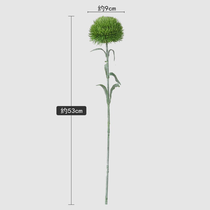 New Cross-Border Artificial Carnation Green Carnation Hot-Selling Green Plant Thorn Ball Soft-Touch Rubber Photography Prop Green Pom-Pom Decoration New Cross-Border Artificial Carnation Green Carnation Hot-Selling Green Plant Thorn Ball Soft-Touch Rubber Photography Prop Green Pom-Pom Decoration