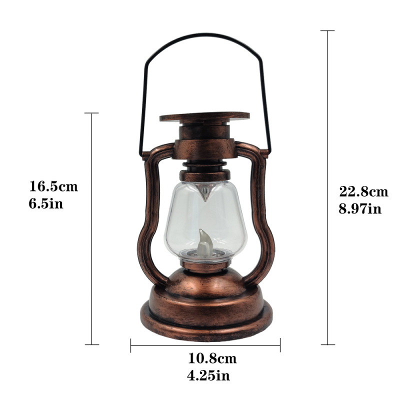 Rechargeable kerosene lamp solar lantern camp light retro camping light outdoor camping light tent light emergency night light