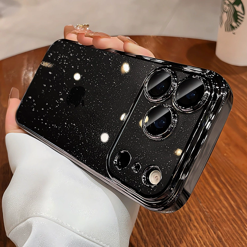 Чехол для телефона (Apple) для iPhone 11–17 серии, задняя панель в виде звездного неба, защита линз камеры