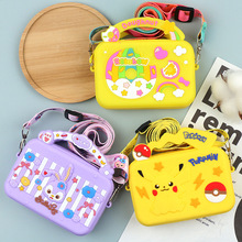 新款卡通硅胶零钱包儿童可爱迷你斜挎耳机收纳包防水钥匙小包跨境