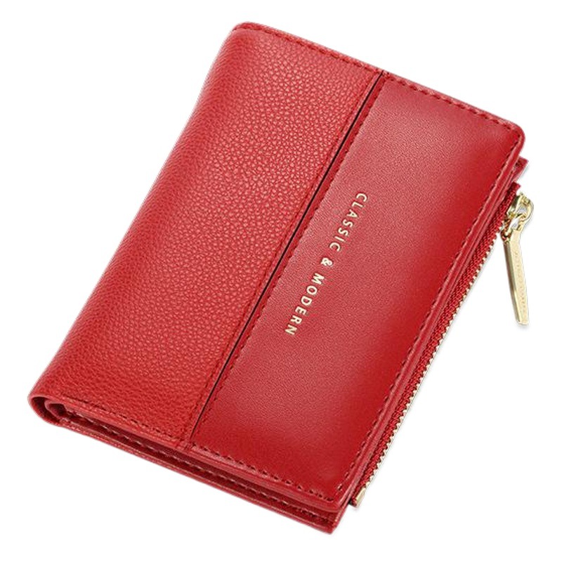 Cartera nueva para mujer Tailian, estilo corto, monedero simple, plegable, múltiples ranuras para tarjetas, cartera transfronteriza, duradera.