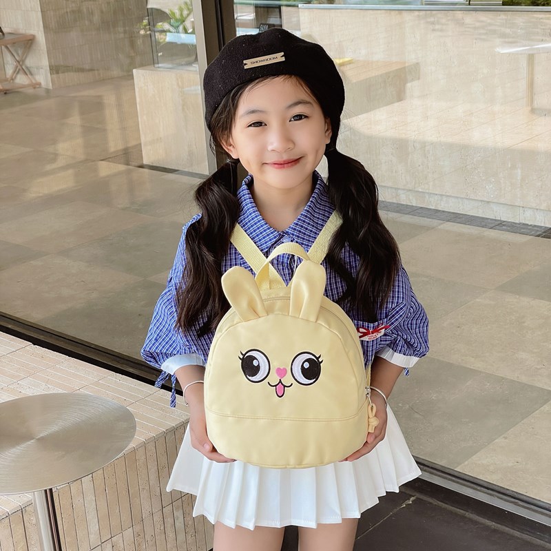Jardín de infantes mochila de bebés dibujos animados bonitos conejos mochila para niños y niñas 2025 nuevo comercio exterior mochila para niños