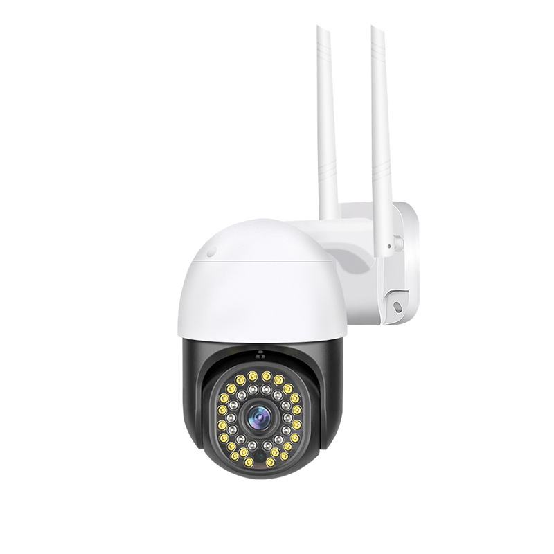 Cámara de Vigilancia Panorámica HD Inalámbrica V380 de ABS, Visión Nocturna, Impermeable, para Uso Doméstico