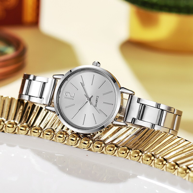 Cross-Border Popular Women's Steel Band Casual Versatile Quartz Watch Student Small Dial Exquisite and Elegant Watch Dropshipping Cross-Border Popular Women's Steel Band Casual Versatile Quartz Watch Student Small Dial Exquisite and Elegant Watch Dropshipping