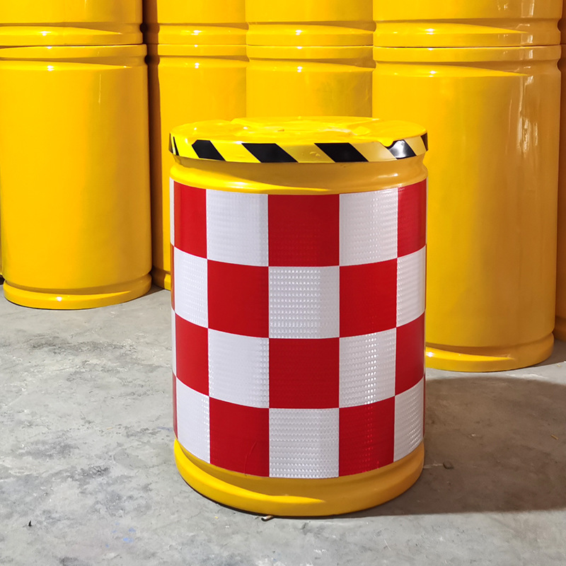 厂家直销耐高温耐低温玻璃钢防撞桶 公路防撞桶 高速公路防眩防撞